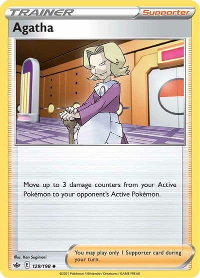 Agatha SWSH06: Chilling Reign Pokemon card