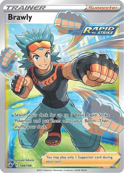 Brawly (Full Art) SWSH06: Chilling Reign Pokemon card