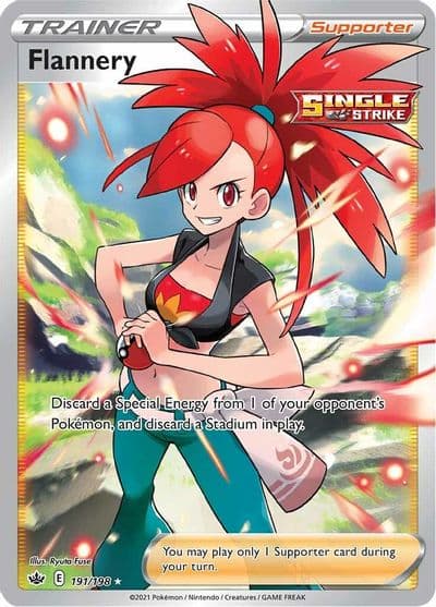 Flannery (Full Art) SWSH06: Chilling Reign Pokemon card