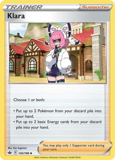Klara SWSH06: Chilling Reign Pokemon card
