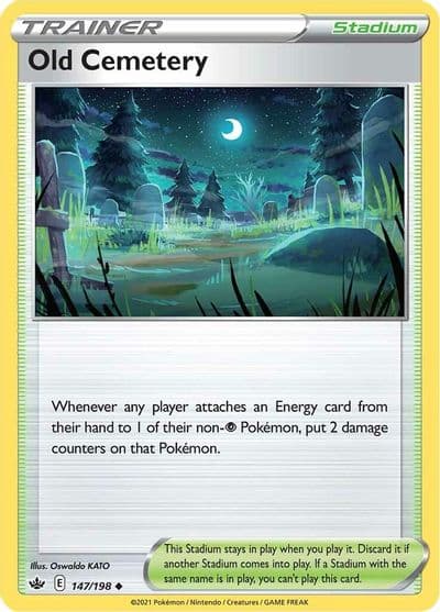 Old Cemetery SWSH06: Chilling Reign Pokemon card
