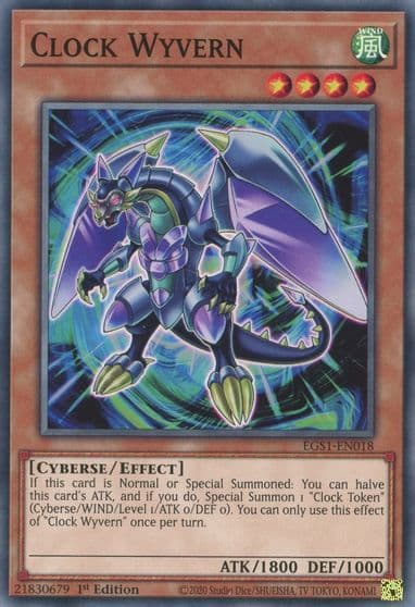 Clock Wyvern Egyptian God Deck: Slifer the Sky Dragon Yu-Gi-Oh! card