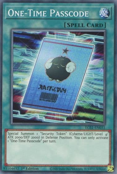 One Time Passcode Egyptian God Deck: Slifer the Sky Dragon Yu-Gi-Oh! card