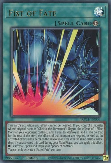 Fist of Fate Egyptian God Deck: Obelisk the Tormentor Yu-Gi-Oh! card