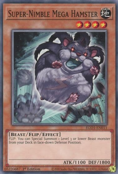 Super Nimble Mega Hamster Egyptian God Deck: Obelisk the Tormentor Yu-Gi-Oh! card