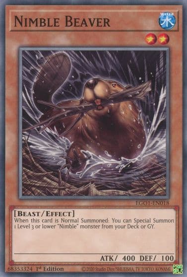 Nimble Beaver Egyptian God Deck: Obelisk the Tormentor Yu-Gi-Oh! card