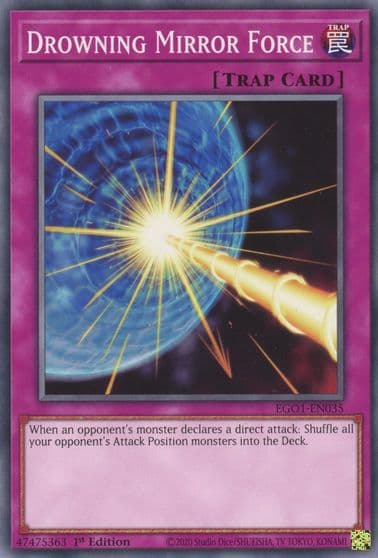 Drowning Mirror Force Egyptian God Deck: Obelisk the Tormentor Yu-Gi-Oh! card