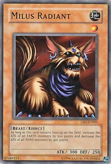 Milus Radiant Dark Beginning 2 Yu-Gi-Oh! card