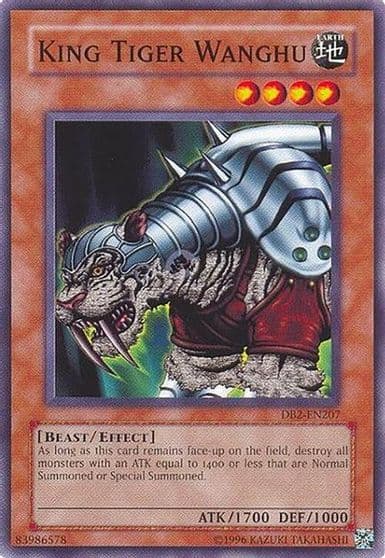 King Tiger Wanghu Dark Beginning 2 Yu-Gi-Oh! card