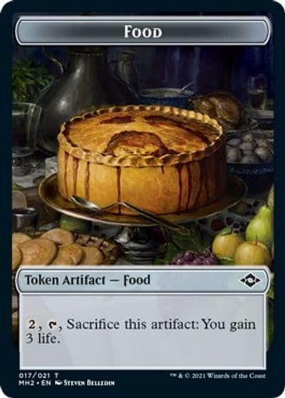 Food 017 Beast Double Sided Token Modern Horizons 2 Magic card