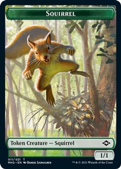 Squirrel Construct Double Sided Token Modern Horizons 2 Magic card