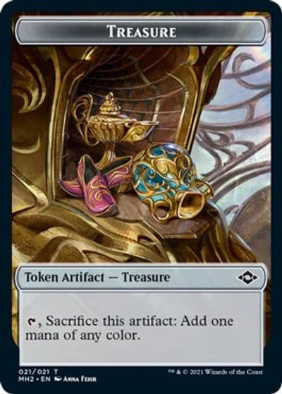 Treasure 021 Thopter Double Sided Token Modern Horizons 2 Magic card