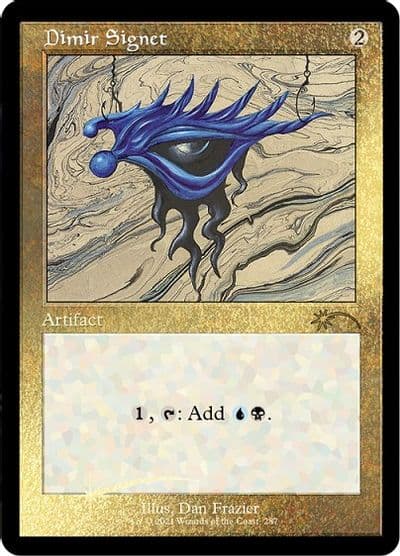 Dimir Signet Foil Etched Secret Lair Drop Series Magic card