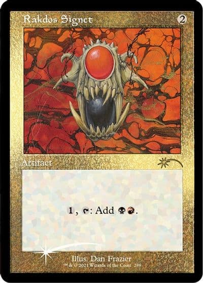 Rakdos Signet Foil Etched Secret Lair Drop Series Magic card