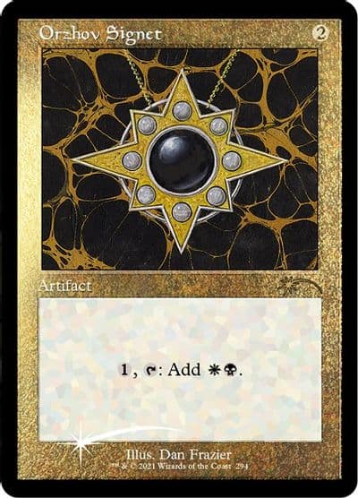 Orzhov Signet Foil Etched Secret Lair Drop Series Magic card