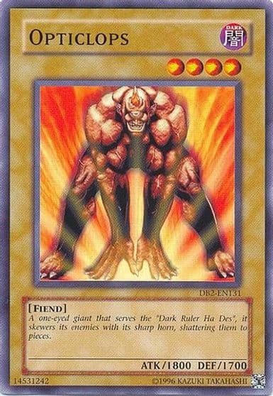 Opticlops Dark Beginning 2 Yu-Gi-Oh! card