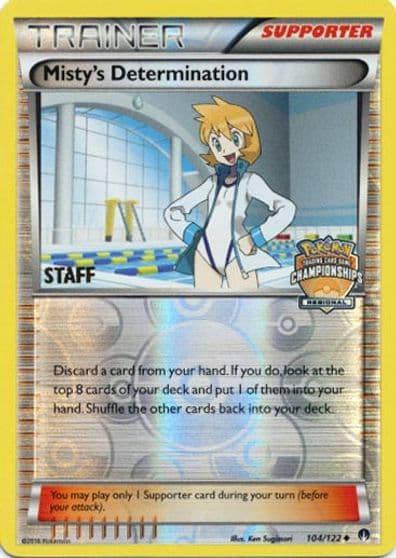 Misty's Determination (Regional Championships) [Staff] League & Championship Cards Pokemon card