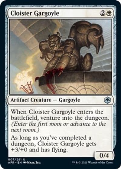 Cloister Gargoyle Adventures in the Forgotten Realms Magic card