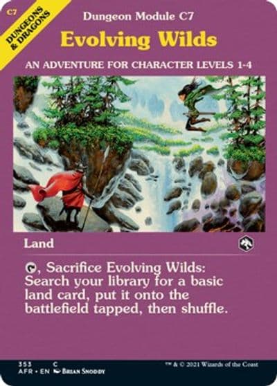 Evolving Wilds Dungeon Module Adventures in the Forgotten Realms Magic card