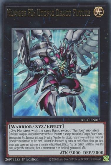 Number F0 Utopic Draco Future King's Court Yu-Gi-Oh! card