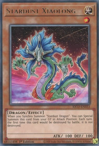 Stardust Xiaolong King's Court Yu-Gi-Oh! card