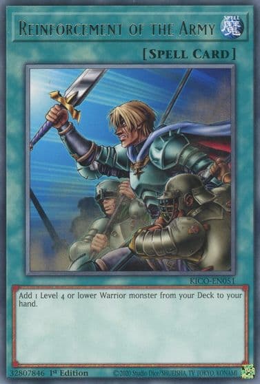 Reinforcement of the Army King's Court Yu-Gi-Oh! card