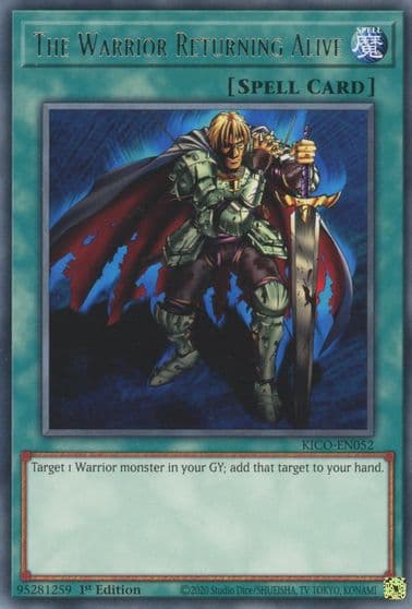 The Warrior Returning Alive King's Court Yu-Gi-Oh! card