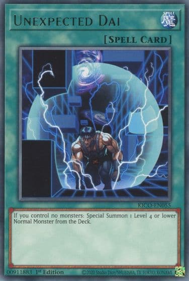 Unexpected Dai King's Court Yu-Gi-Oh! card