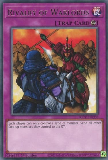 Rivalry of Warlords King's Court Yu-Gi-Oh! card