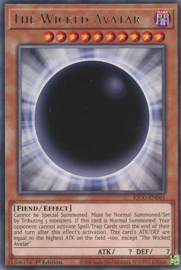 The Wicked Avatar King's Court Yu-Gi-Oh! card