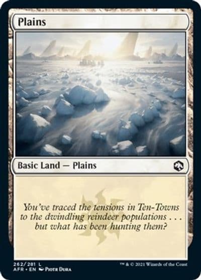 Plains 262 Adventures in the Forgotten Realms Magic card