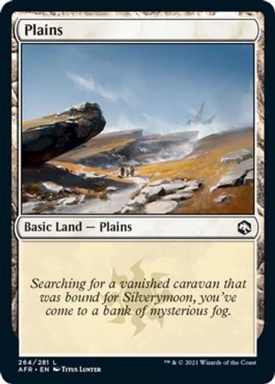Plains 264 Adventures in the Forgotten Realms Magic card