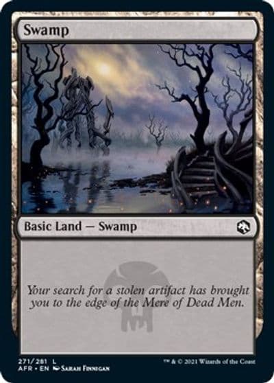 Swamp 271 Adventures in the Forgotten Realms Magic card