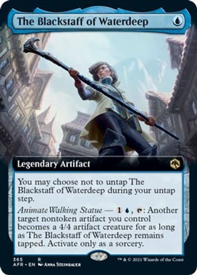 The Blackstaff of Waterdeep Extended Art Adventures in the Forgotten Realms Magic card