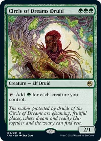 Circle of Dreams Druid Adventures in the Forgotten Realms Magic card
