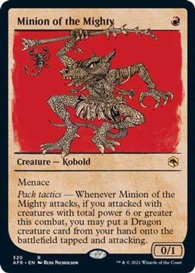 Minion of the Mighty Showcase Adventures in the Forgotten Realms Magic card