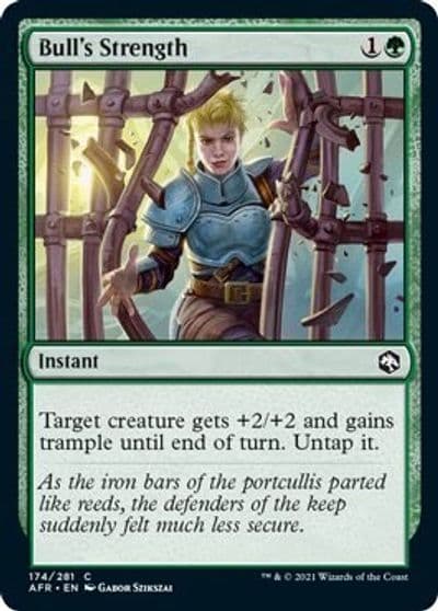 Bulls Strength Adventures in the Forgotten Realms Magic card