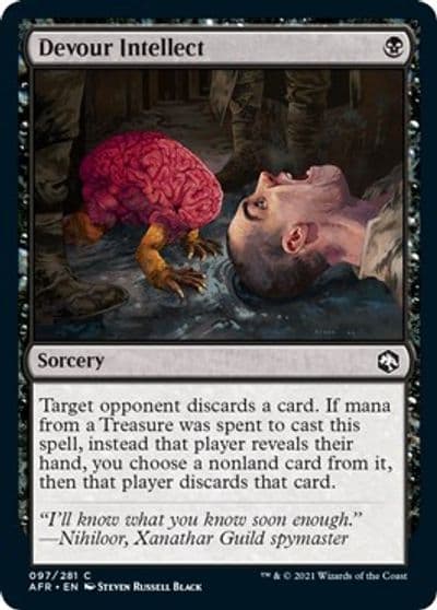 Devour Intellect Adventures in the Forgotten Realms Magic card