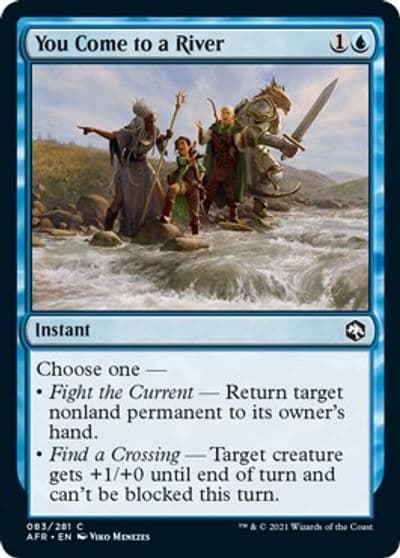 You Come to a River Adventures in the Forgotten Realms Magic card