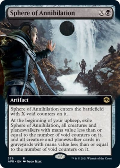 Sphere of Annihilation Extended Art Adventures in the Forgotten Realms Magic card