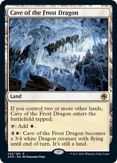 Cave of the Frost Dragon Adventures in the Forgotten Realms Magic card