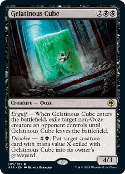 Gelatinous Cube Adventures in the Forgotten Realms Magic card