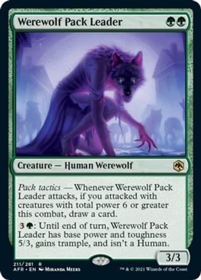 Werewolf Pack Leader Adventures in the Forgotten Realms Magic card