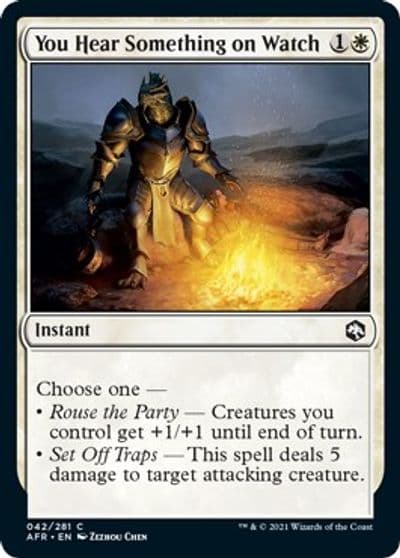 You Hear Something on Watch Adventures in the Forgotten Realms Magic card