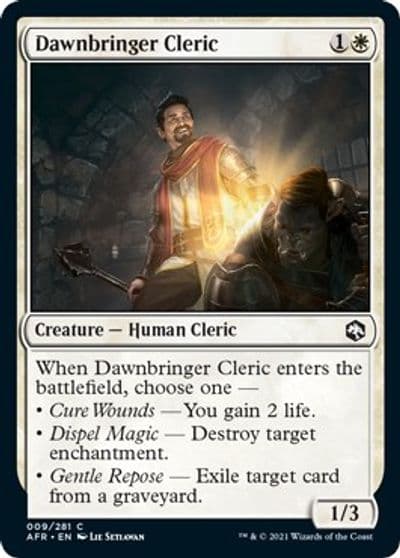 Dawnbringer Cleric Adventures in the Forgotten Realms Magic card