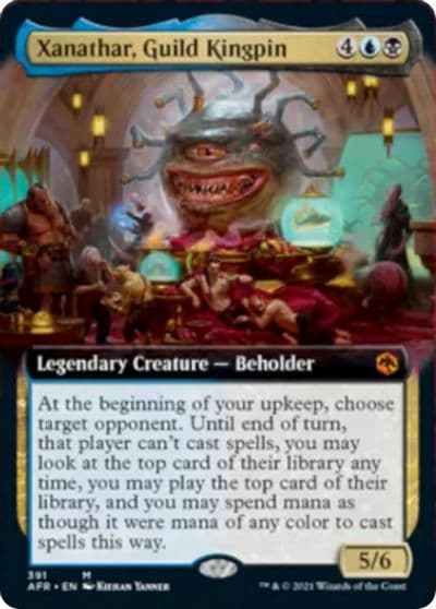 Xanathar Guild Kingpin Extended Art Adventures in the Forgotten Realms Magic card