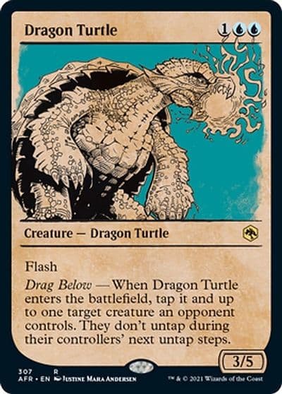 Dragon Turtle Showcase Adventures in the Forgotten Realms Magic card