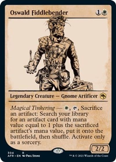 Oswald Fiddlebender Showcase Adventures in the Forgotten Realms Magic card