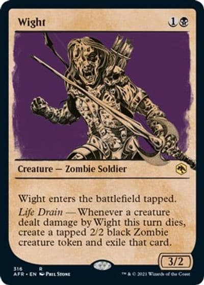 Wight Showcase Adventures in the Forgotten Realms Magic card