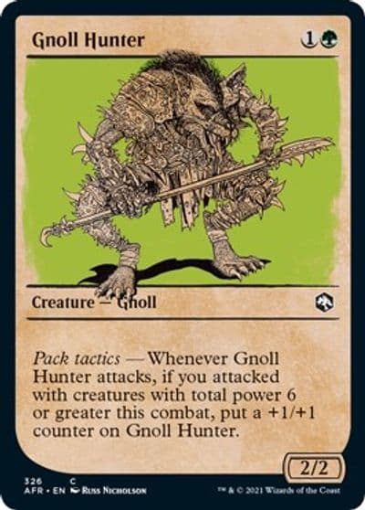Gnoll Hunter Showcase Adventures in the Forgotten Realms Magic card